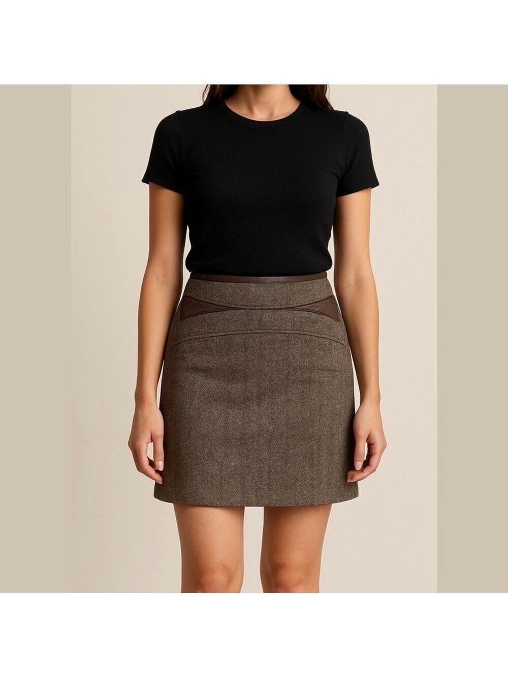 Dalia COLLECTION 𝅺wool blend pencil skirt 8P